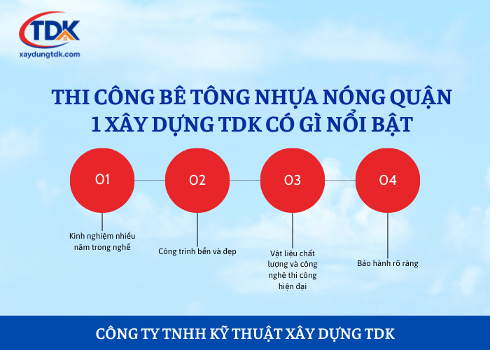 Thi công bê tông nhựa nóng tại TDK có gì nổi bật?