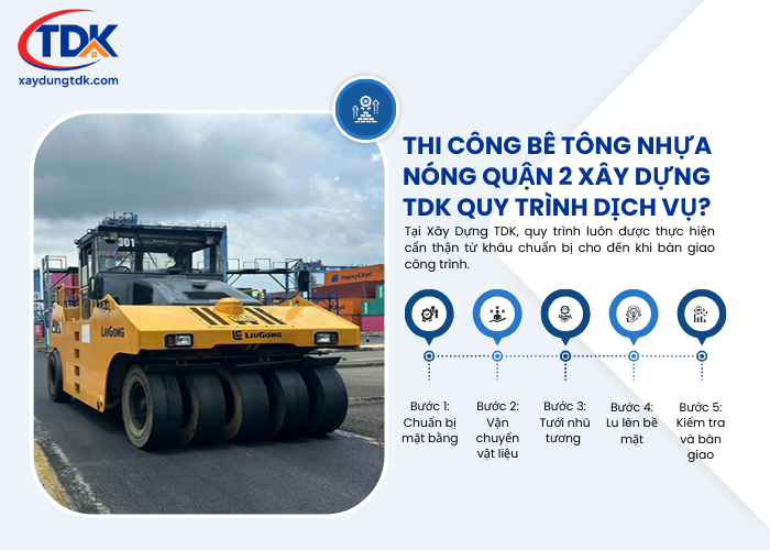 Quy trình thi công bê tông nhựa nóng Quận 2